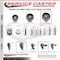 Service Caster 5 Inch Semi Steel 38 Inch Threaded Stem Caster Set 2 Brakes SCC SCC-TS20S514-SSS-381615-2-PLB-2 - alternate 4